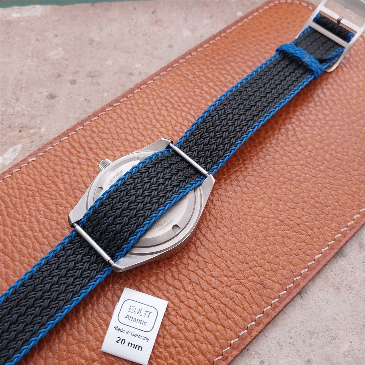 20mm Eulit Atlantic Braided Perlon Single Pass Field Watch Strap