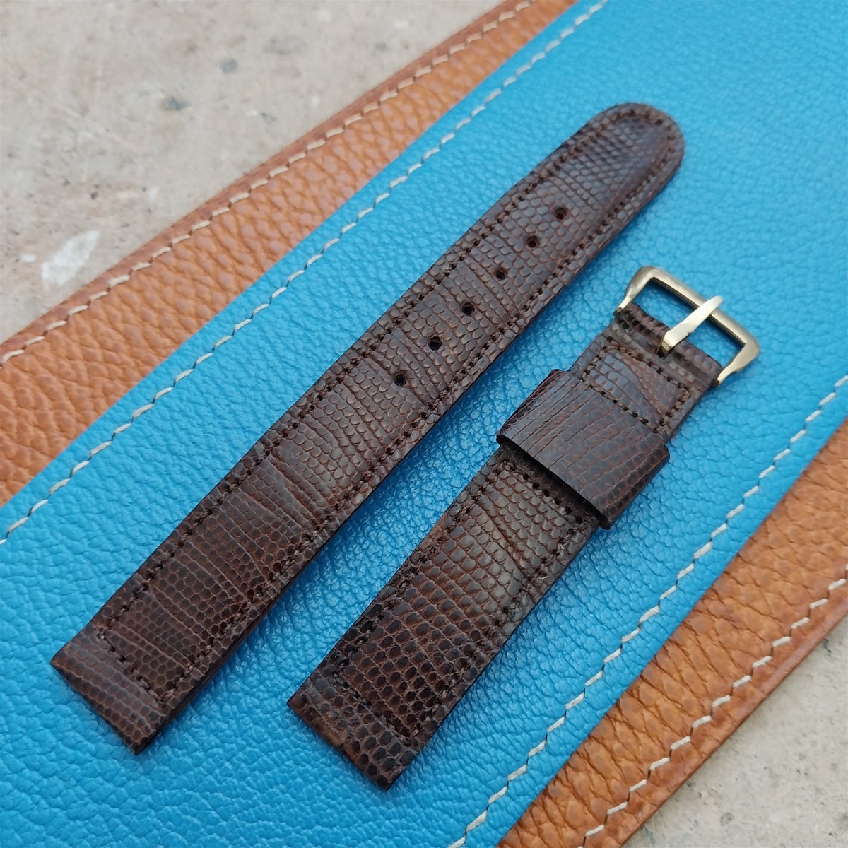 16mm Fifth Avenue Lizard NOS 1950s Vintage Watch Strap
