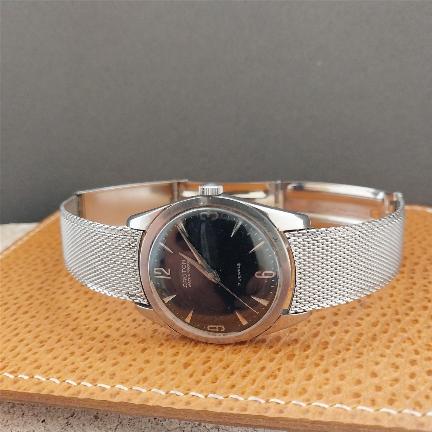 17.2mm Stainless Steel Mesh JB Champion Neet Unused 1960s Vintage Watch Band