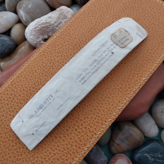 Vintage 1940s 16mm Forstner Adjustit Bamboo Military nos Unused Watch Band