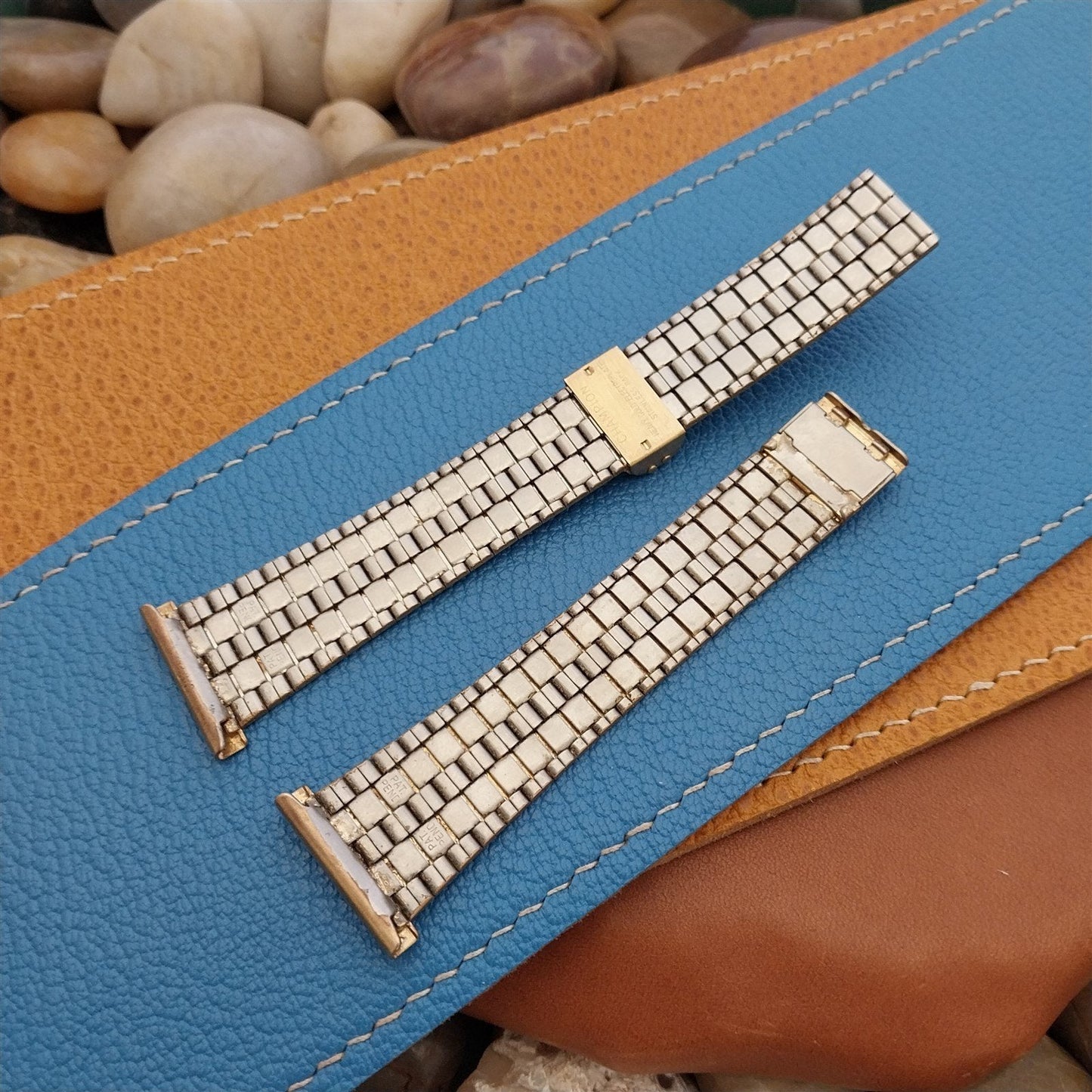 22mm 20mm 19mm JB Champion Gold HGE Unused 1970s Vintage Watch Band