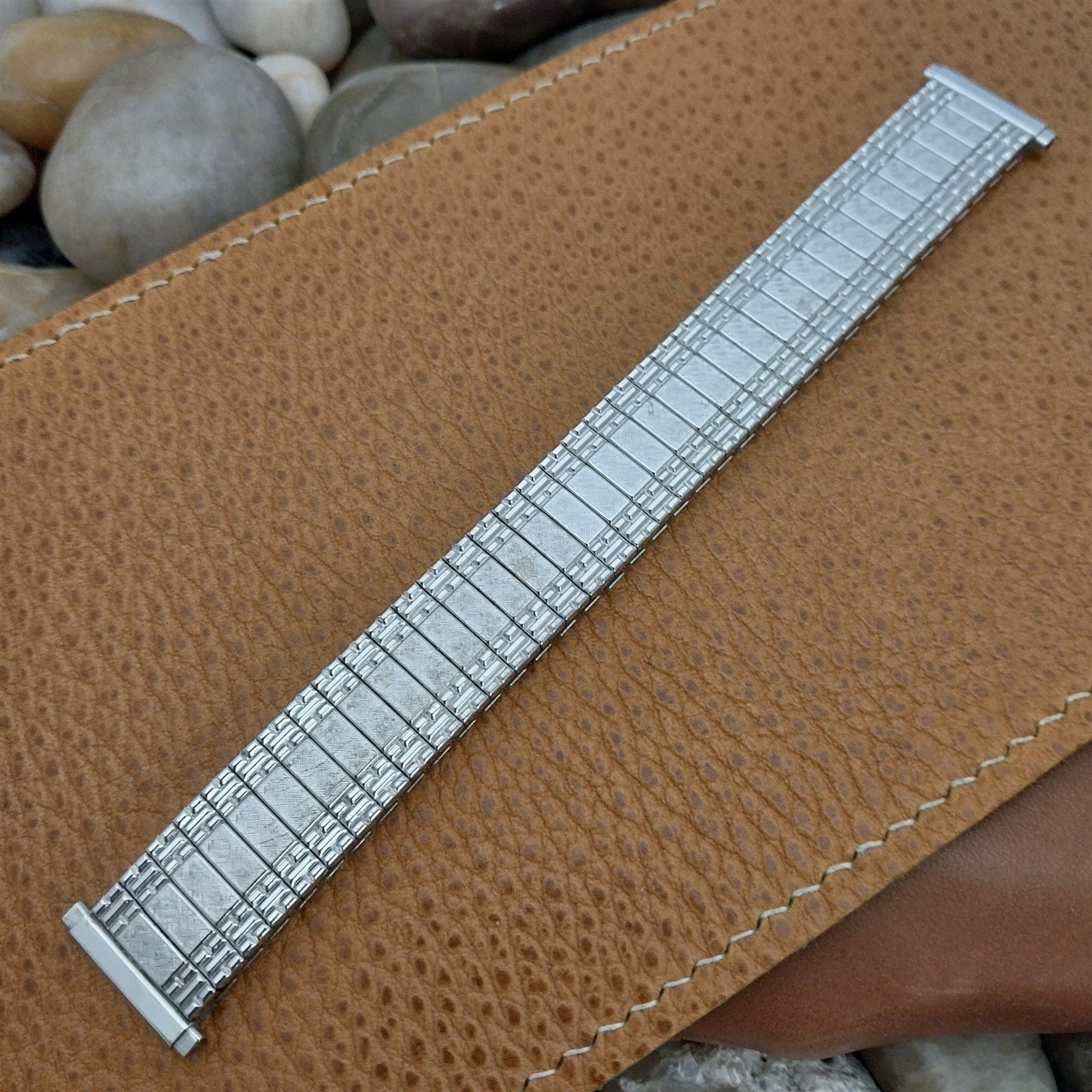 16mm 18mm 19mm 10k White Gold-Filled Expansion Speidel Unused Vintage Watch Band