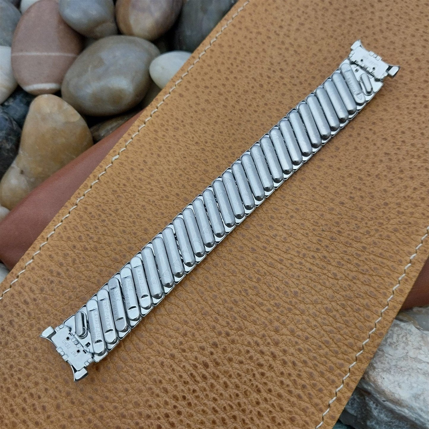 18mm 19mm JB Champion USA Wide Stainless Steel 1960s Unused Vintage Watch Band