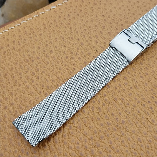 17.2mm Stainless Steel Mesh JB Champion Classic Unused 1960s Vintage Watch Band