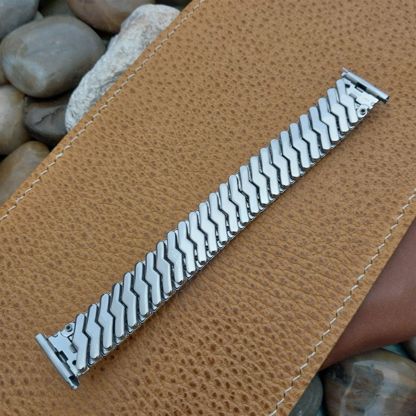 18mm 19mm 16mm 1950s USA Made Pontiac Stainless Steel New Old Vintage Watch Band