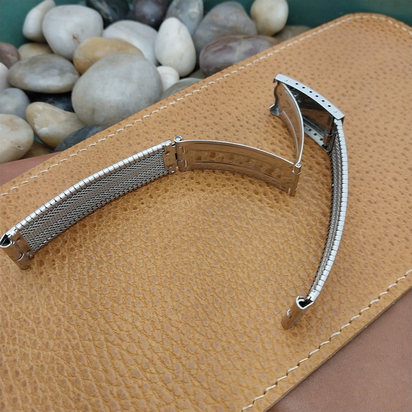 Accutron Stainless Steel 17.2mm 1960s JB Champion nos Unused Vintage Watch Band