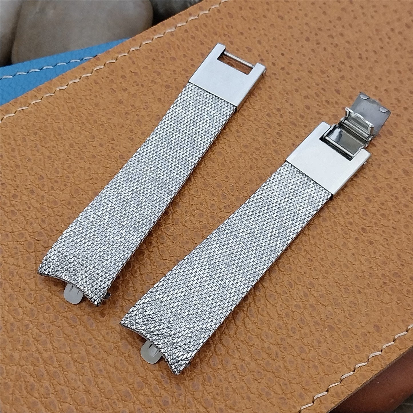 11/16" Kreisler USA Stainless Steel Mesh nos 1960s Vintage Watch Band