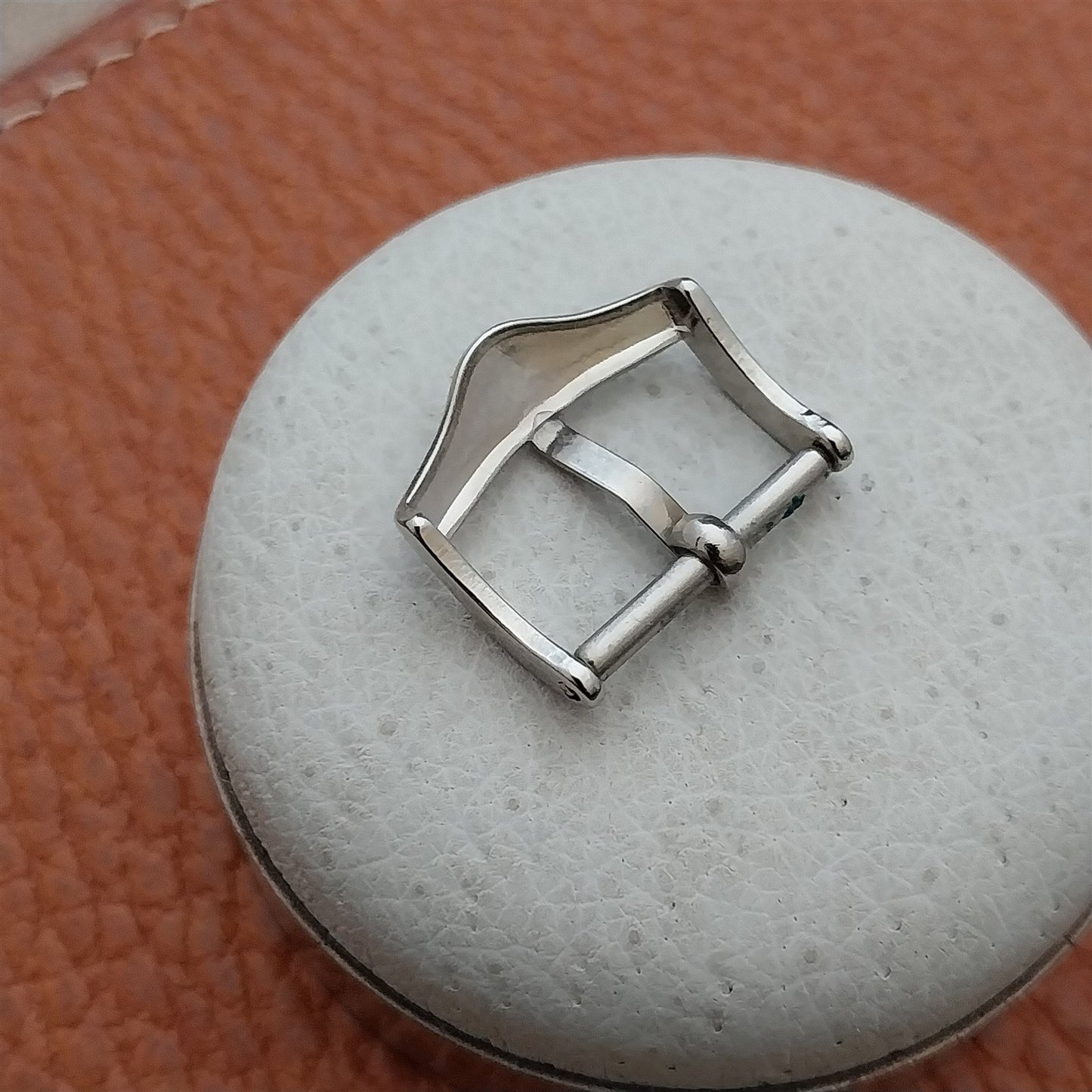 Vintage 5/8" 1950s JB Champion Classic Silver-Tone nos Unused Watch Strap Buckle