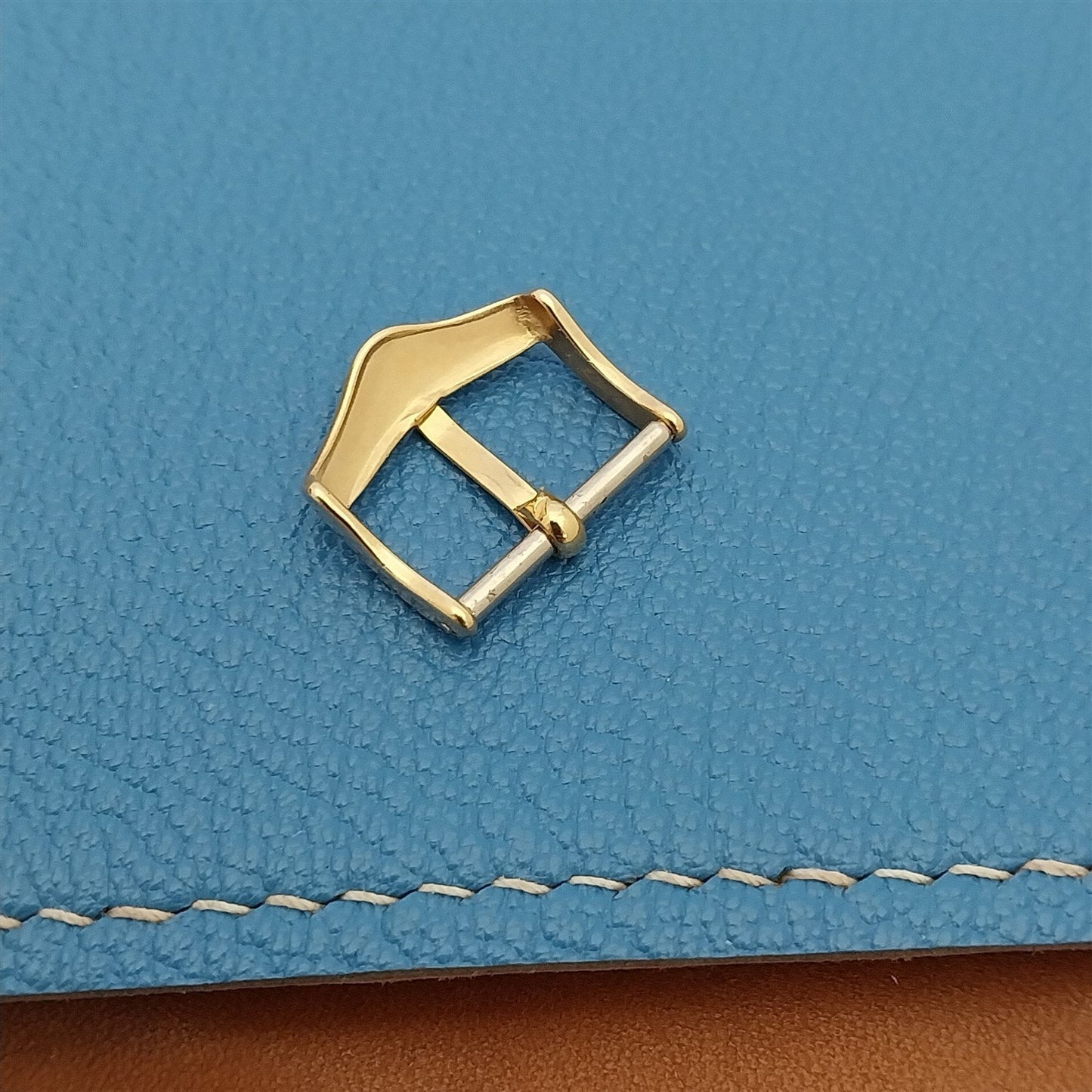 16mm 5/8" 1950s JB Champion Yellow Gold-Tone Unused Vintage Watch Band Buckle