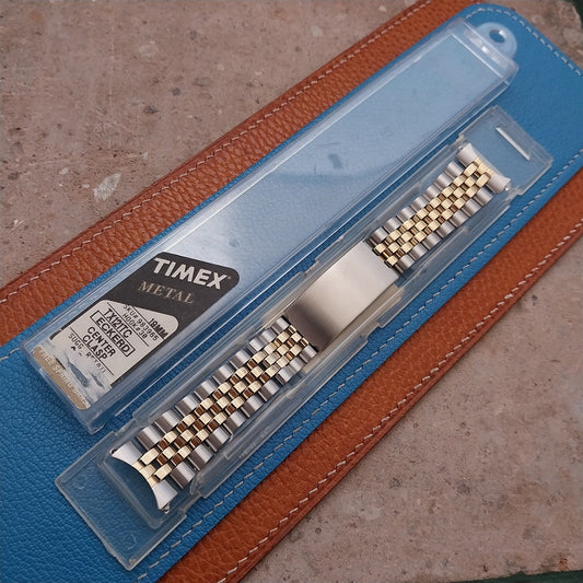 19mm Timex Gold-Tone & Stainless Steel Jubilee Vintage Watch Band