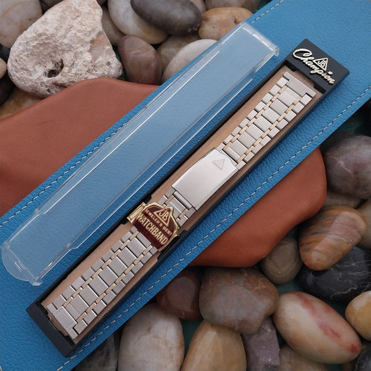 19mm Stainless Steel & Gold-Filled JB Champion 1980 Unused Vintage Watch Band