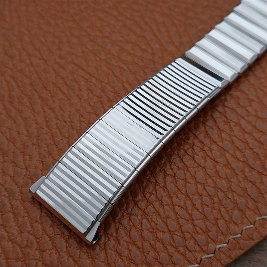 17mm 18mm 19mm 10k White Gold-Filled Kreisler Unused 1960s Vintage Watch Band
