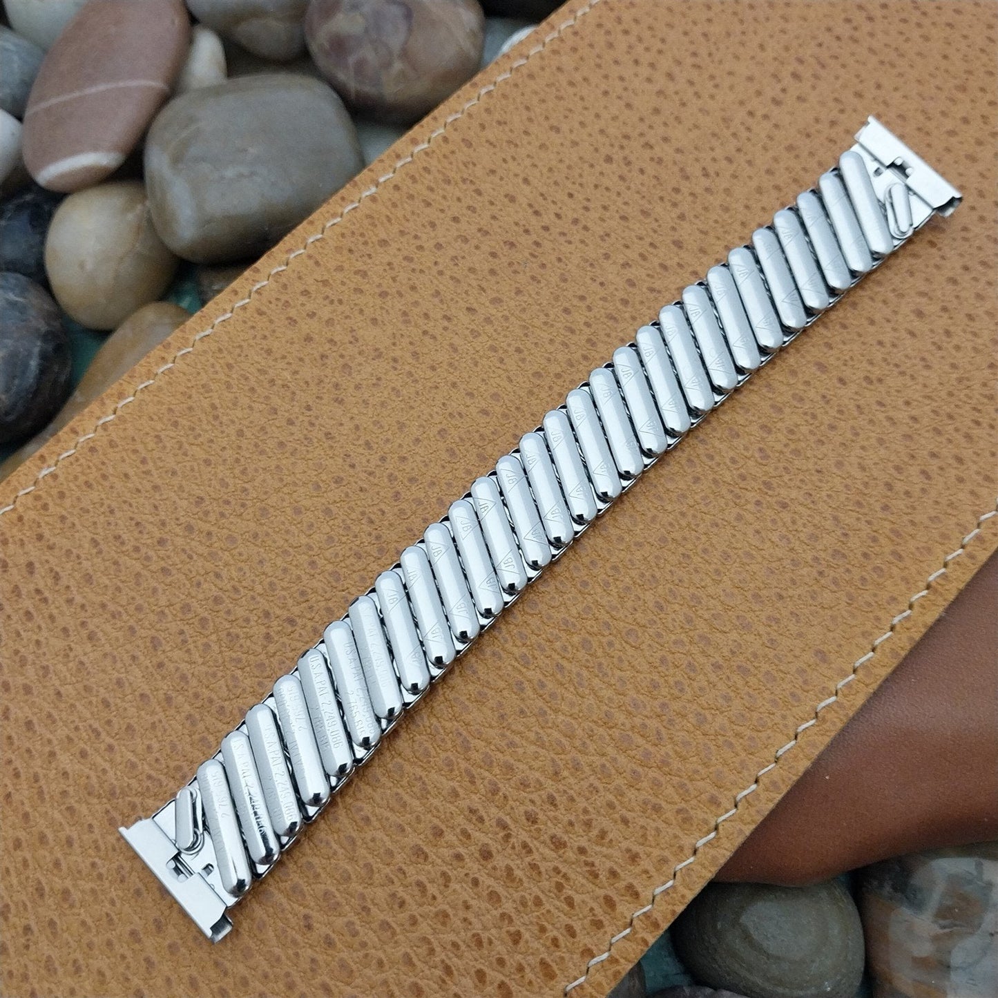 18mm 19mm JB Champion Stainless Steel nos 1950s Vintage Watch Band