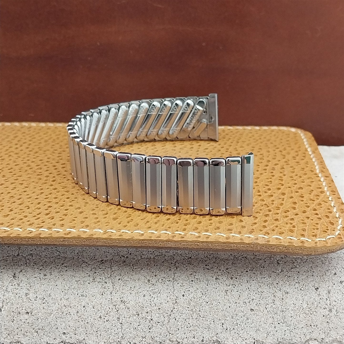 19mm 18mm 17.2mm JB Champion USA Wide Stainless Steel 1950s Vintage Watch Band