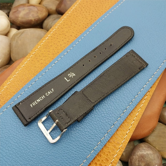 Vintage 19mm NOS JB Champion Long Ostrich Grain French Calf Unused Watch Strap