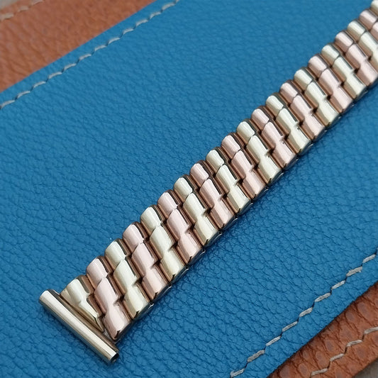 Vintage 1940s Pink & Yellow Gold-Filled 16mm 15mm La Mode Unused Watch Band