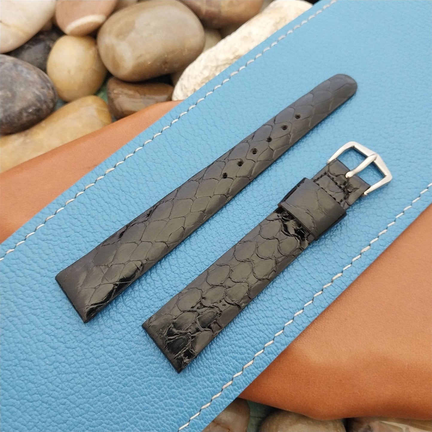 JB Champion USA Classic Tapered Snake Skin 5/8" Unused nos Vintage Watch Band