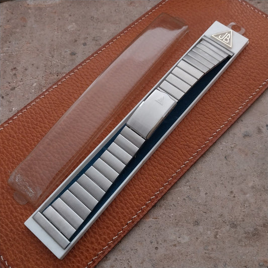 1970s JB Champion 25mm 22mm Stainless Steel Bar Link Vintage Watch Band