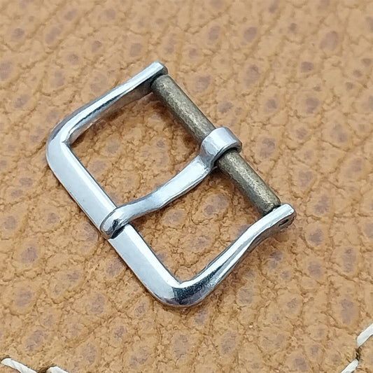 Vintage Elgin 5/8" Silver-Tone Unused nos 1940s-1950s Classic Watch Band Buckle