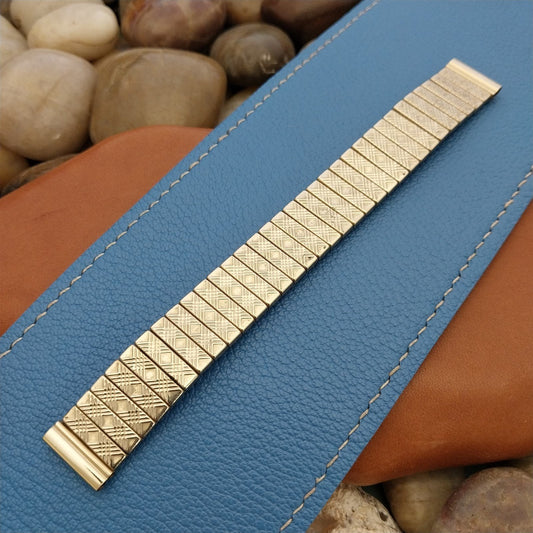 Vintage 5/8" Crown 10k Gold-Filled Classic Stretch Expansion 1950s Watch Band