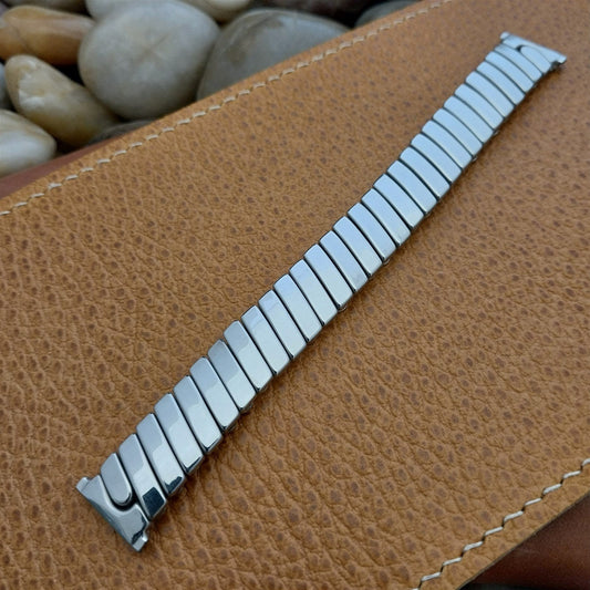 Vintage 1940s 5/8" Craftmode USA Classic Stainless Steel Stretch nos Watch Band