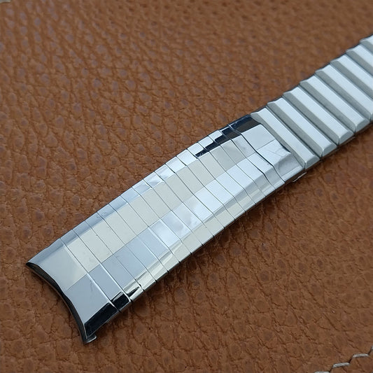 Vintage 17.2mm Stainless Steel Admiral Classic Stretch 1960s Unused Watch Band