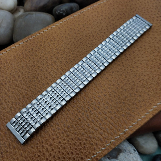 11/16" 17.2mm Stainless Steel Scissor-Expansion Unused 1960s Vintage Watch Band