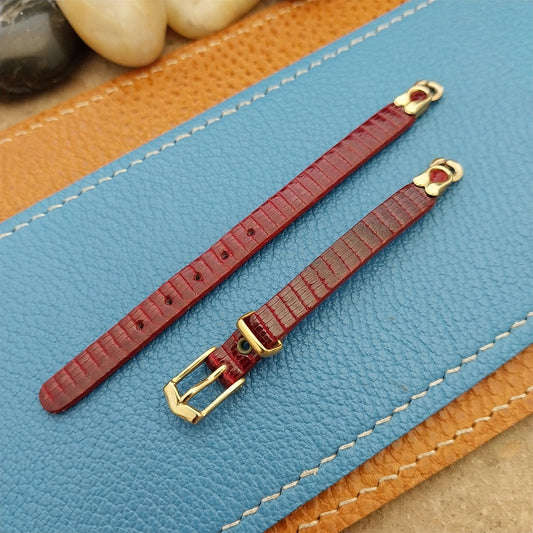 Vintage 1950s Womens Lizard Single-Lug JB Champion Classic Cocktail Watch Band