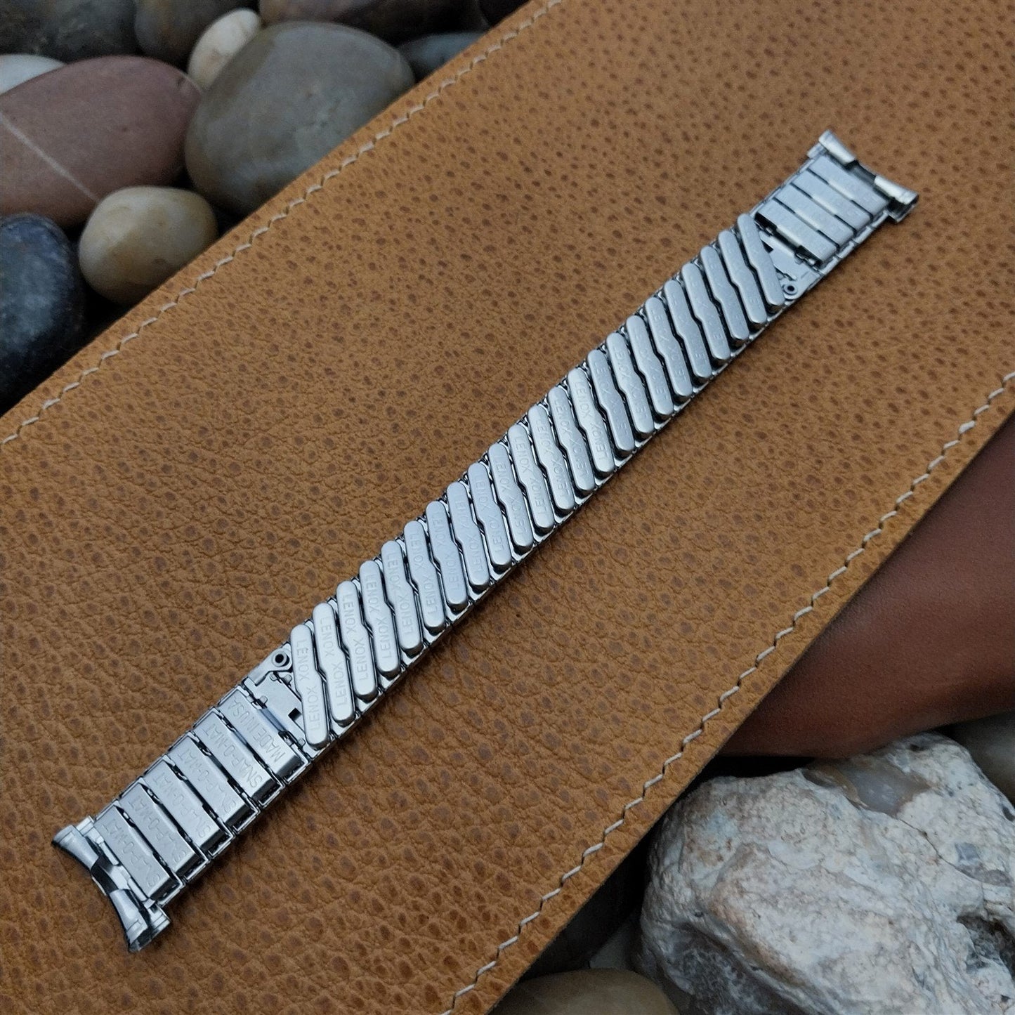 1960s Lenox Stainless Steel New Old Vintage Watch Band nos 19mm 18mm 16mm