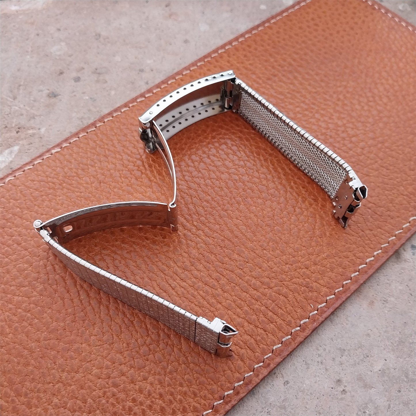 18mm 19mm Vintage Stainless Steel JB Champion Unused Classic 1960s Watch Band