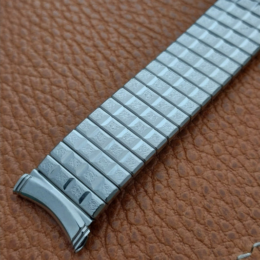 19mm 18mm 17mm Vintage Kreisler Stainless Steel Stretch Long Unused Watch Band