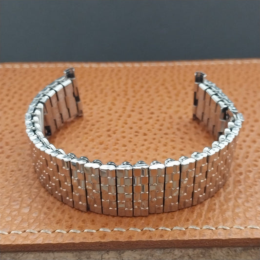 16mm 18mm 19mm Vintage Stainless Steel Stretch Unused Classic 1960s Watch Band