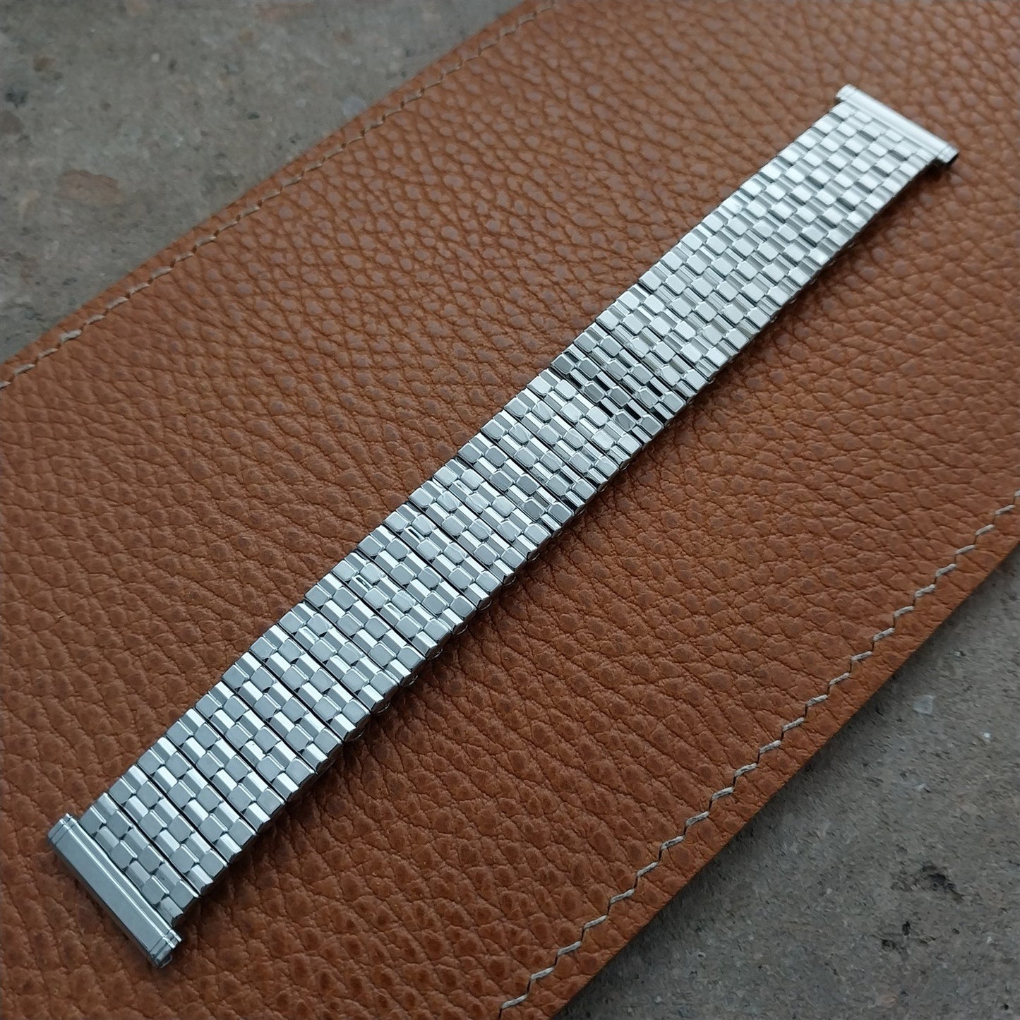 16mm 18mm 19mm Vintage Stainless Steel Stretch Unused Classic 1960s Watch Band