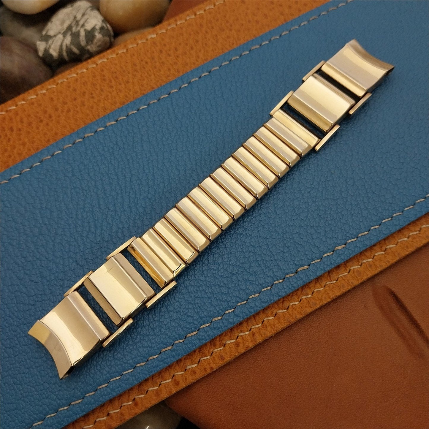 10K Gold Filled Flex-Let Executive Short mcm nos Unused Vintage Watch Band