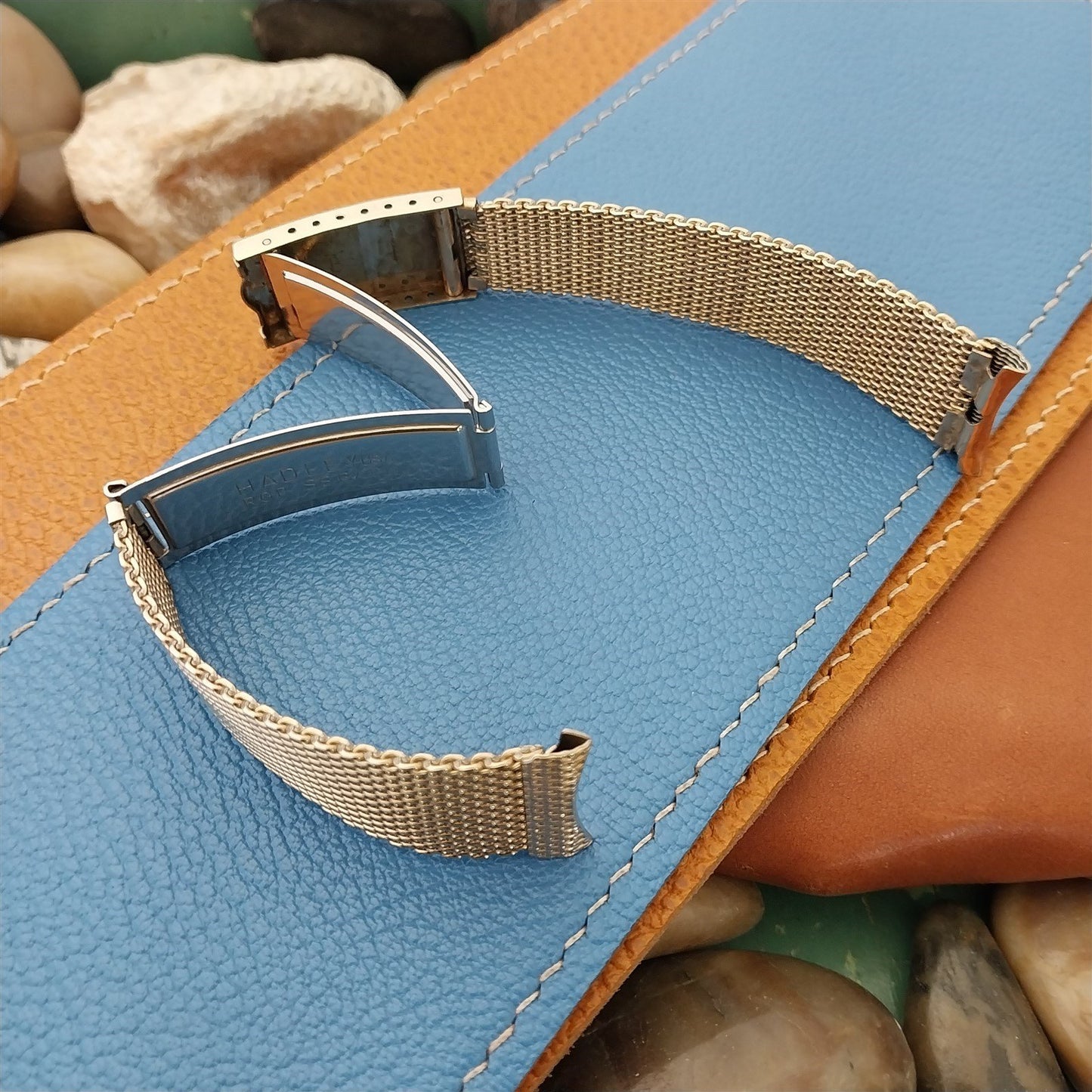 19mm 18mm 1960s Gold RGP Mesh Hadley USA Vintage Unused Watch Band