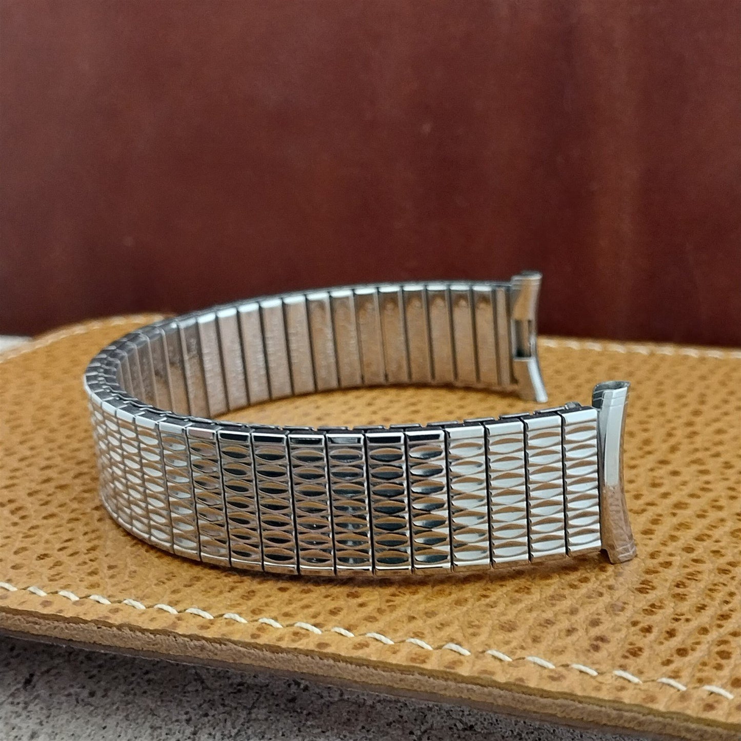 19mm 18mm 16mm Speidel Polaris Stainless Steel Curved 1969 Vintage Watch Band