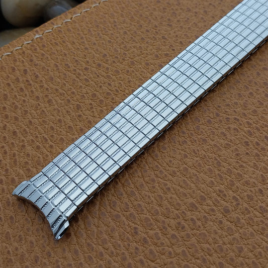 Stainless Steel USA Made 18mm 19mm Speidel Expansion nos 60s Vintage Watch Band