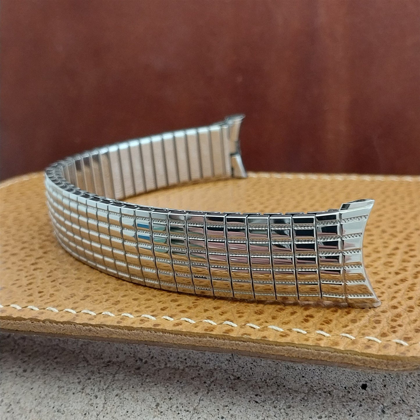 Stainless Steel USA Made 18mm 19mm Speidel Expansion nos 60s Vintage Watch Band