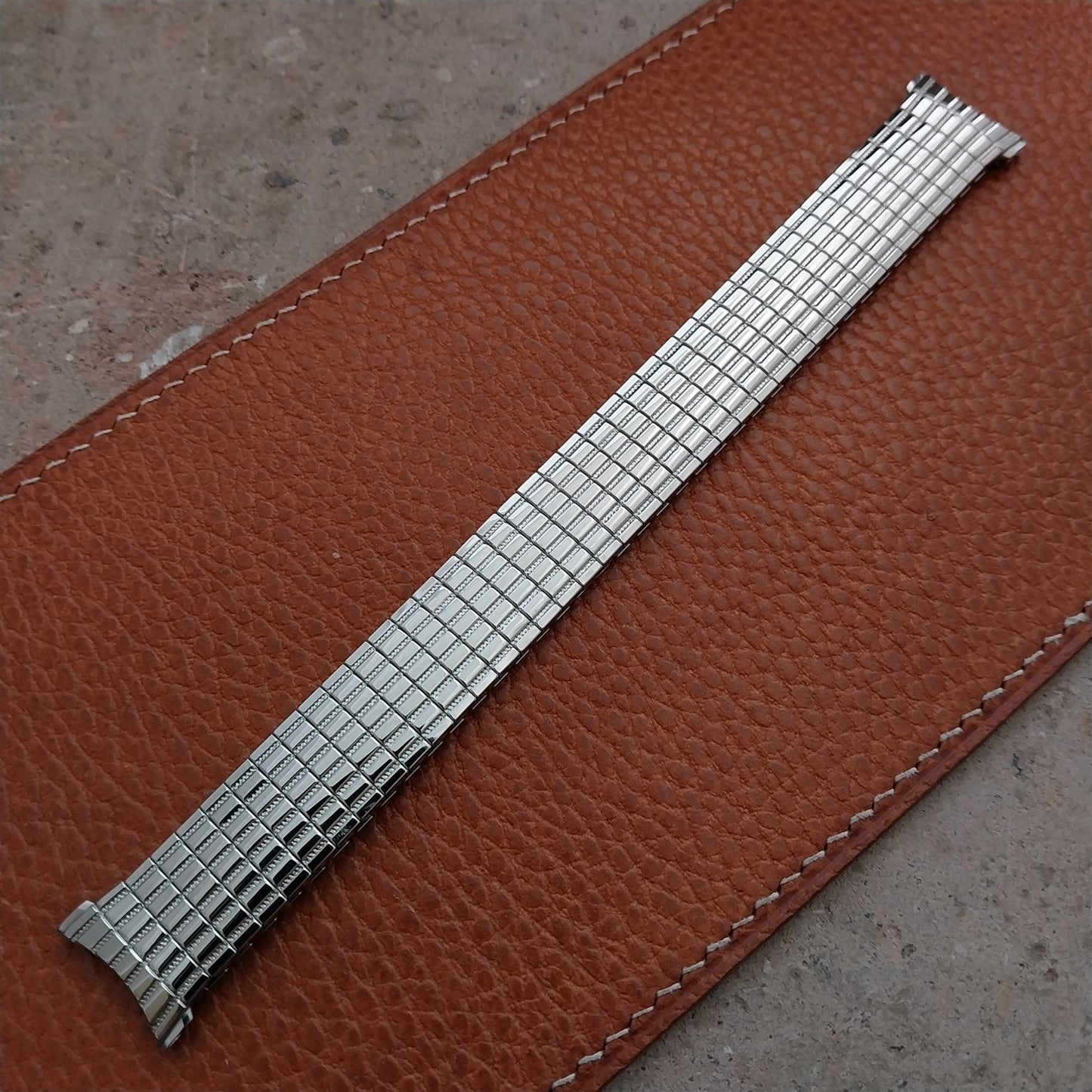 Stainless Steel USA Made 18mm 19mm Speidel Expansion nos 60s Vintage Watch Band