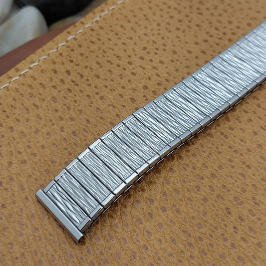 17.2mm Long Stainless Steel Speidel Valencia Unused nos 1970s Vintage Watch Band