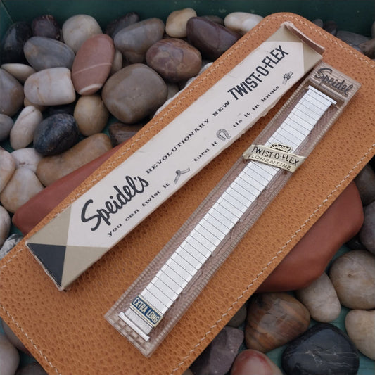 19mm 18mm 1962 Vintage White Gold Filled Speidel Florentine Unused Watch Band