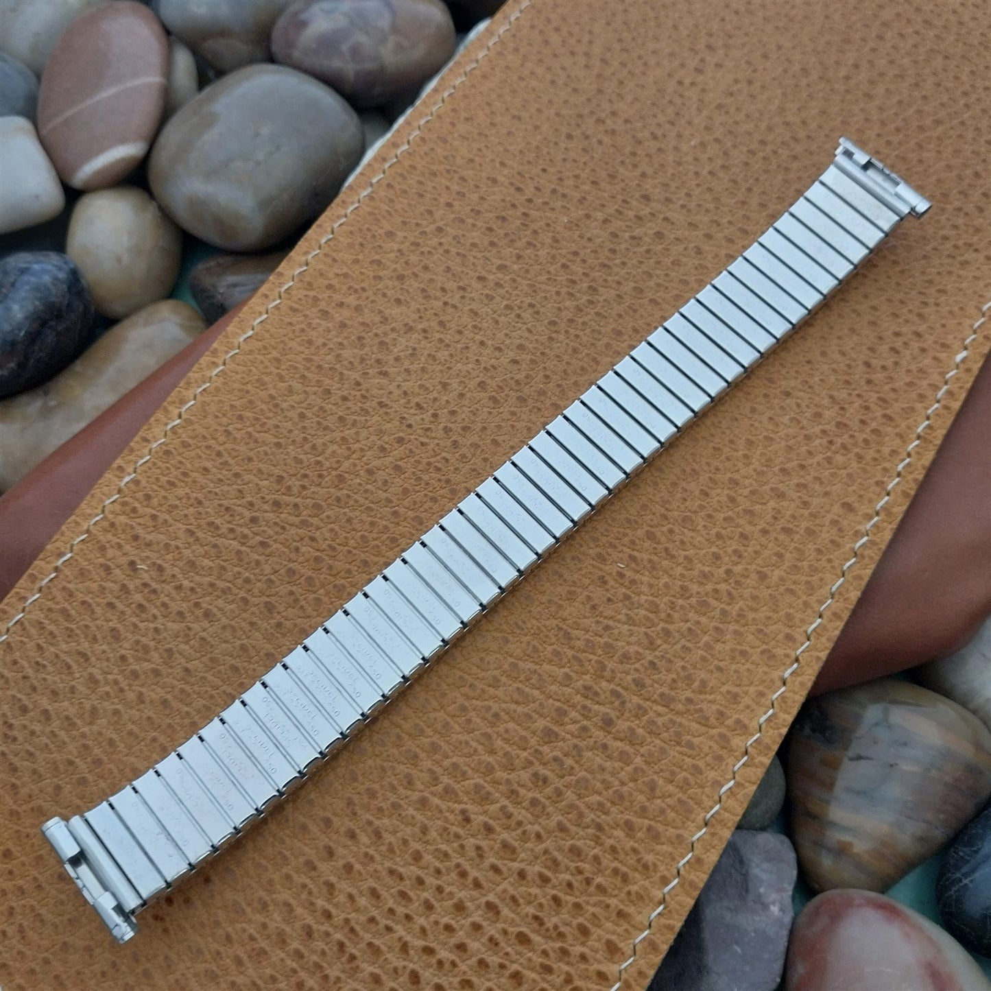 19mm 18mm 1962 Vintage White Gold Filled Speidel Florentine Unused Watch Band