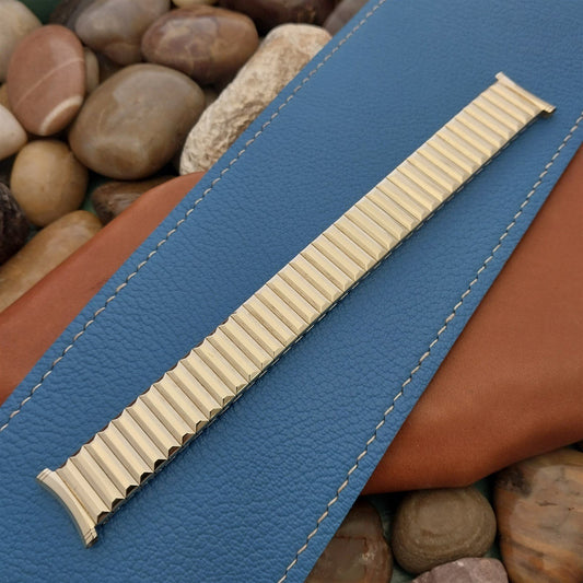 19mm 18mm 16mm Gold Filled Speidel Fullback Expansion 1960s Vintage Watch Band