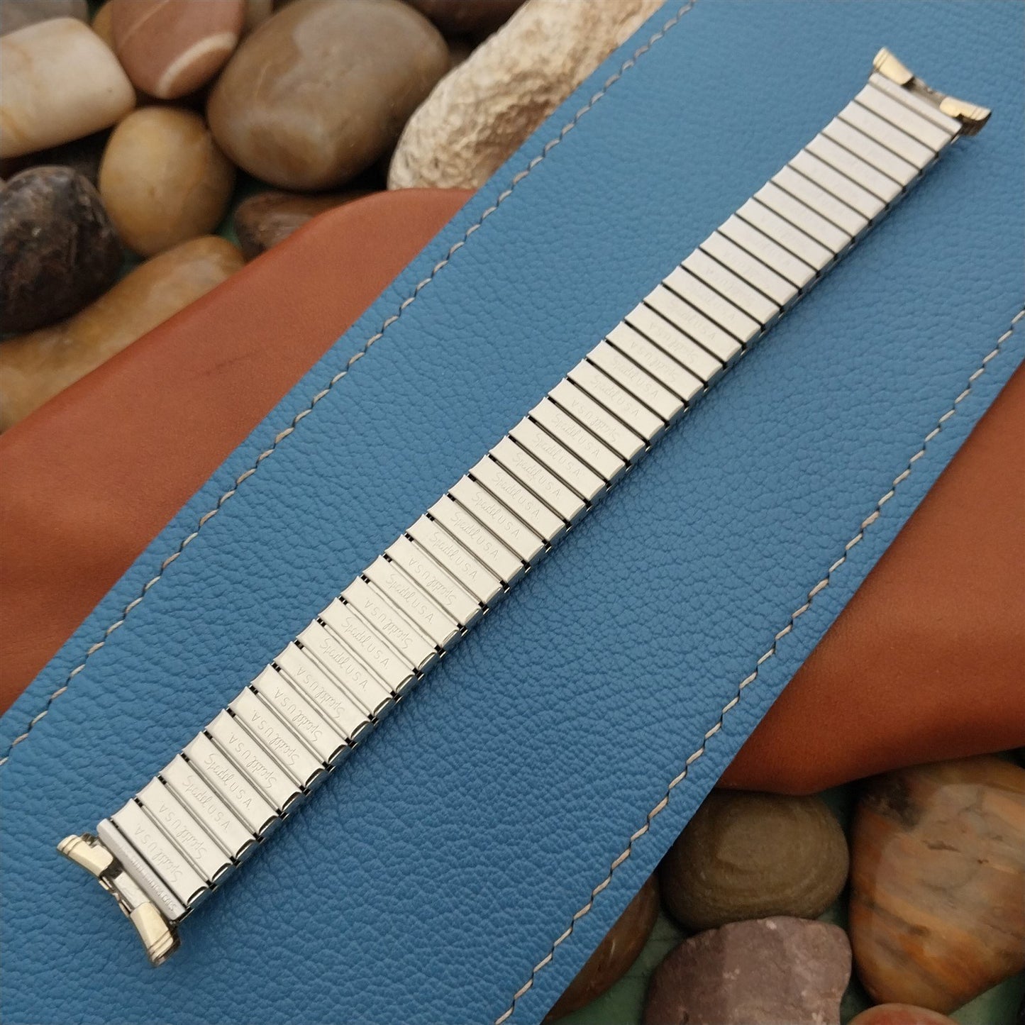 19mm 18mm 16mm Gold Filled Speidel Fullback Expansion 1960s Vintage Watch Band