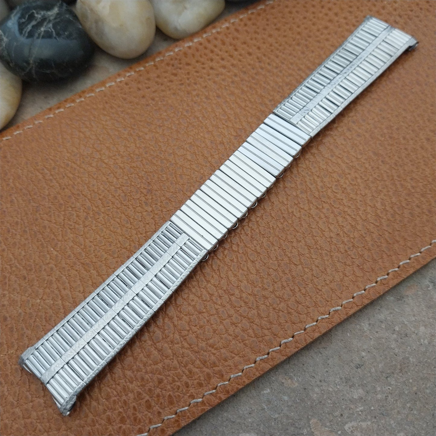18mm 19mm Stainless Steel nos Kestenmade USA Mid-Century Vintage Watch Band