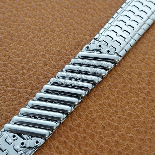 1960s 17mm Stainless Steel Expansion Kestenmade USA nos Vintage Watch Band