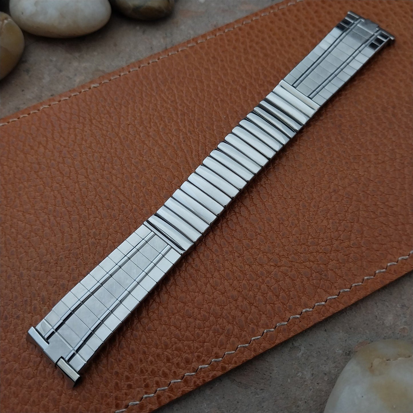 Vintage 19mm 18mm 17mm Stainless Steel 1960s Classic Gemex NOS Unused Watch Band