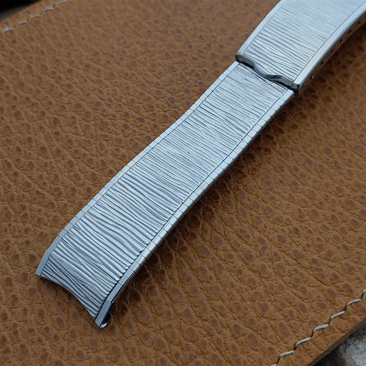 17.2mm Stainless Steel Classic Kreisler USA 1960s nos Vintage Watch Band
