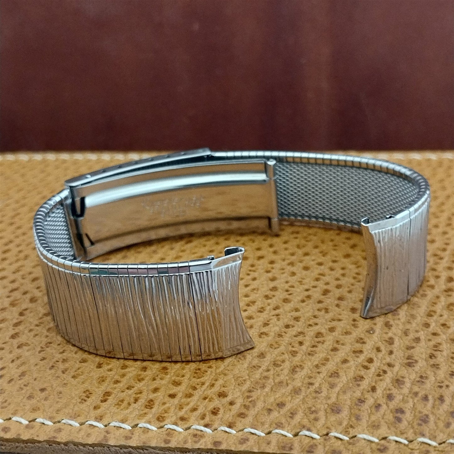 17.2mm Stainless Steel Classic Kreisler USA 1960s nos Vintage Watch Band