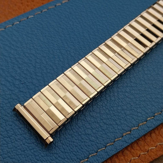 17mm 18mm 19mm Gold RGP Expansion JB Champion Unused 1970s Vintage Watch Band